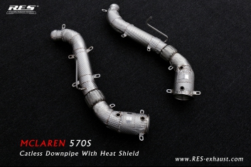 Catless Downpipe With Heat Shield 